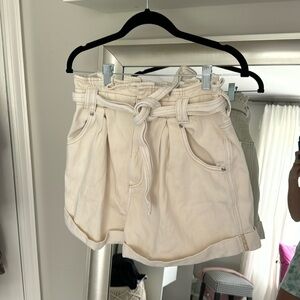 Free people we the free paper bag, jeans, shorts, size small worn once